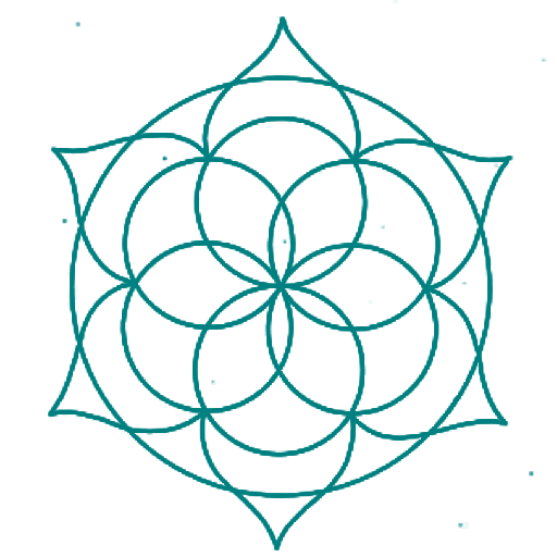 teal mandala logo